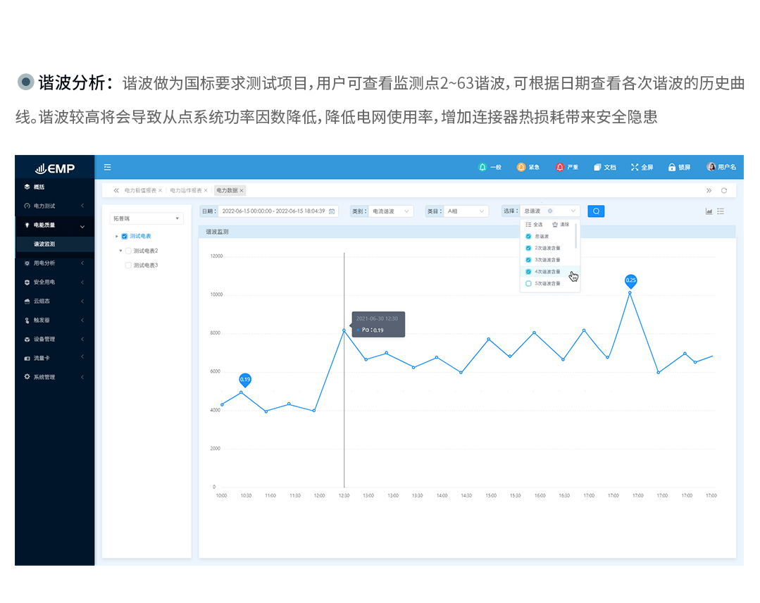 高速電能質量記錄儀監控系統